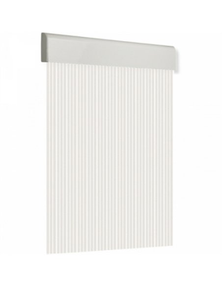 CORTINA PUERTA 90x210cm PLANA TOSCA nÂº15 BLANCA-CRISTAL