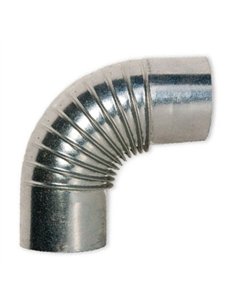 CODO ESTUFA 90mm GALVANIZADO 90Âº 2
