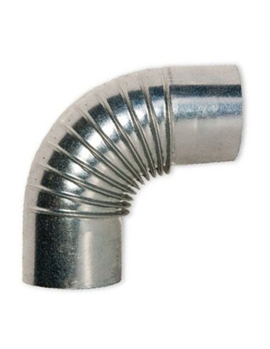 CODO ESTUFA 90mm GALVANIZADO 90Âº