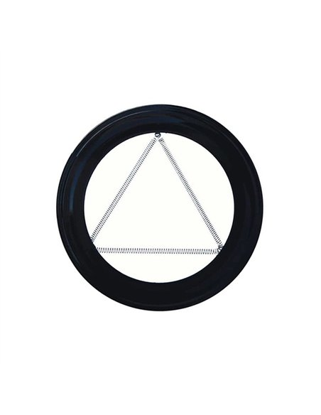 PLAFON PARA TUBO 200 VITRIFICADO NEGRO