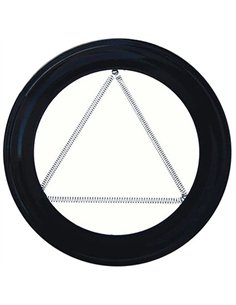 Plafon para tubo 200 vitrificado negro 2