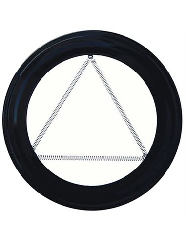 PLAFON PARA TUBO 200 VITRIFICADO NEGRO