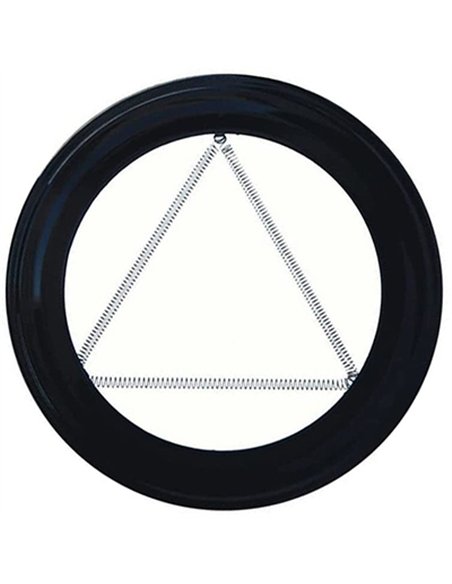 PLAFON PARA TUBO 200 VITRIFICADO NEGRO