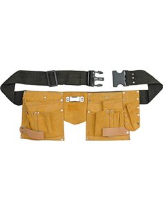 CINTURON PIEL 10 BOLSILLOS HERRAMIENTAS 79R401 TOP TOOLS 2