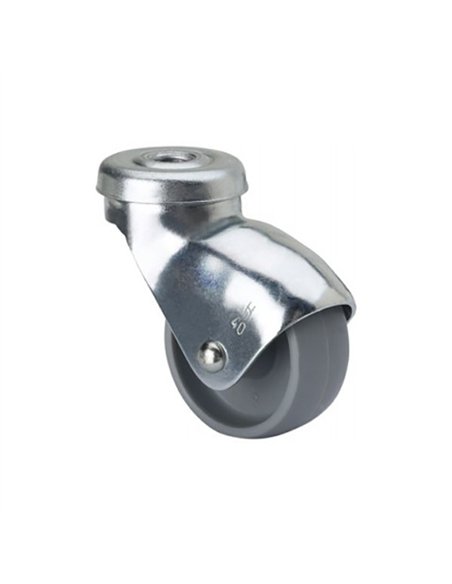 Rueda zin 40mm sencilla tornillo pasante tw0169