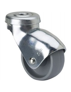 RUEDA ZIN 40mm SENCILLA TORNILLO PASANTE TW0169 2