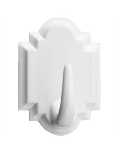 Blister 2 perchas blanca 2061-3 de 45x32mm inofix