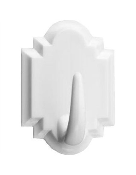 Blister 2 perchas blanca 2061-3 de 45x32mm inofix