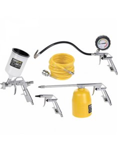 SET 5 ACCESORIOS COMPRESOR CONEX RAPIDA POWAIR0020 POWERPLUS 2