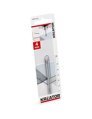 BROCA PARA CRISTAL Y CERAMICA 4x65mm 011102 KREATOR