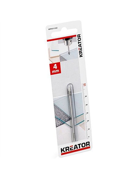 BROCA PARA CRISTAL Y CERAMICA 4x65mm 011102 KREATOR