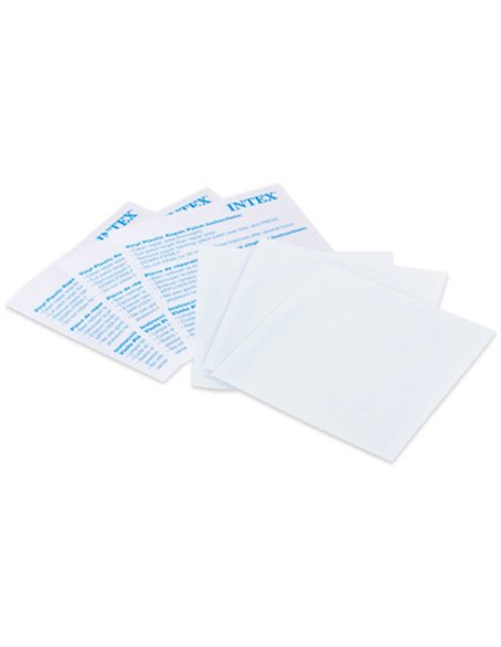 KIT 6 PARCHES REPARADOR PISCINA HINCHABLE 7x7cm 59631 INTEX