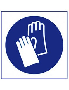 Señal uso guantes 100x100mm rd28603 2