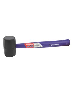 Maza de goma resistente homologada con mango ligero de polipropileno color negro (450g)