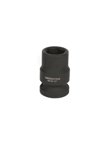 Douille à choc hexagonale 1/2" Ø16mm en acier chrome molybdène noir