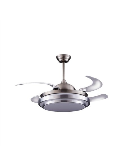 Ventilador AC Klon Niquel LED 36W