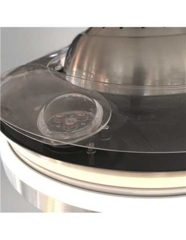 Ventilador AC Klon Niquel LED 36W