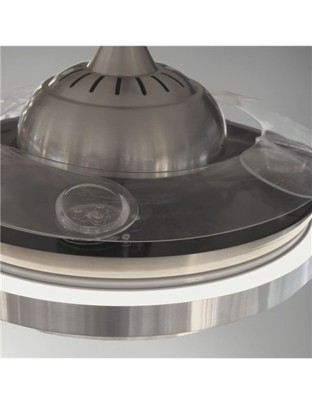Ventilador AC Klon Niquel LED 36W