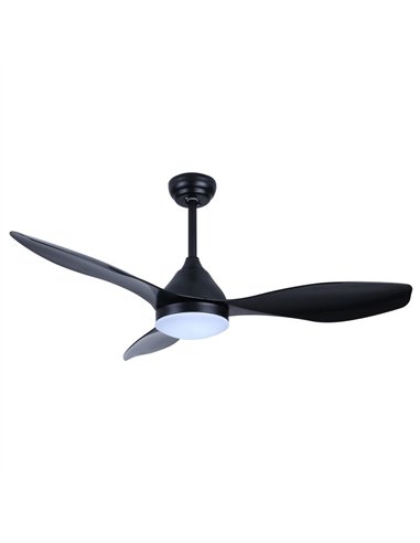 Ventilador de techo LED Stel Negro 20W 1900Lm CCT Dim