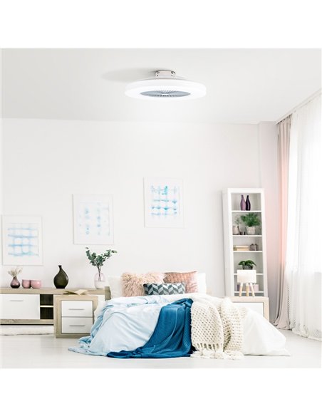 Ventilador LED Bastian 48W 3000 Lm CCT Dimmable