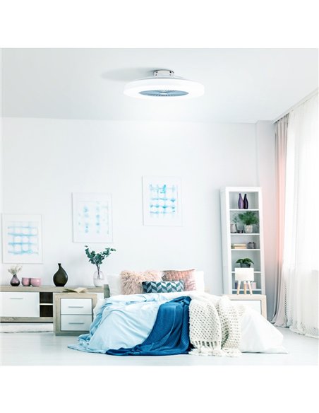 Ventilador LED Bastian 48W 3000 Lm CCT Dimmable
