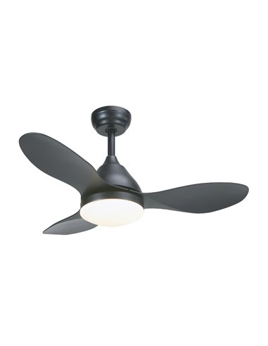 Ventilador LED Stel Mini Negro 20W 1900Lm CCT Dim