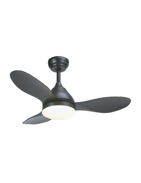 Ventilador LED Stel Mini Negro 20W 1900Lm CCT Dim