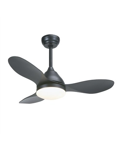 Ventilador LED Stel Mini Negro 20W 1900Lm CCT Dim