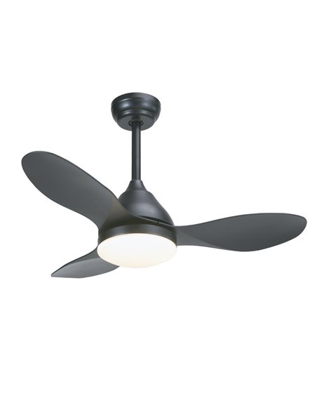 Ventilador LED Stel Mini Negro 20W 1900Lm CCT Dim