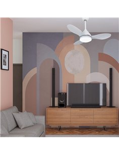 Ventilador LED Stel Mini Blanco 20W 1900Lm CCT Dim 2
