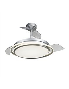 Ventilador LED con aspas plegables Antila Plata 60W 6000Lm CCT Dim