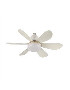 Ventilador de techo LED Nikiya Blanco 18W 2000Lm CCT