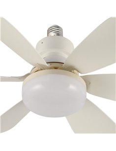 Ventilador de techo LED Nikiya Blanco 18W 2000Lm CCT 2