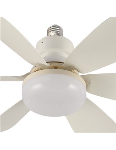 Ventilador de techo LED Nikiya Blanco 18W 2000Lm CCT