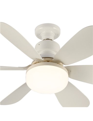 Ventilador de techo LED Nikiya Blanco 18W 2000Lm CCT