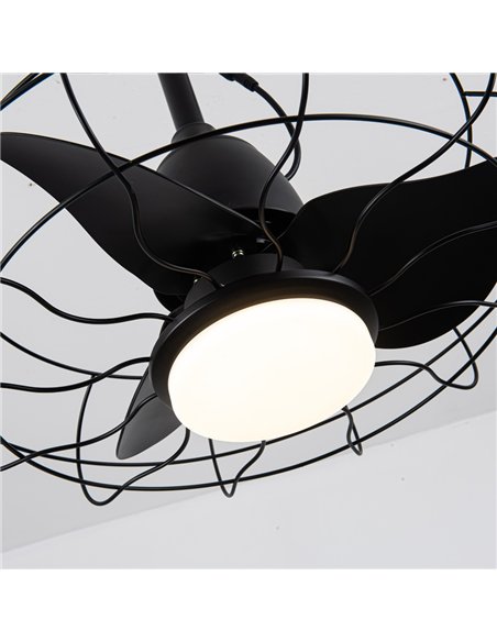 Ventilador LED Freshfan Negro IP65 20W 2000Lm CCT Dim