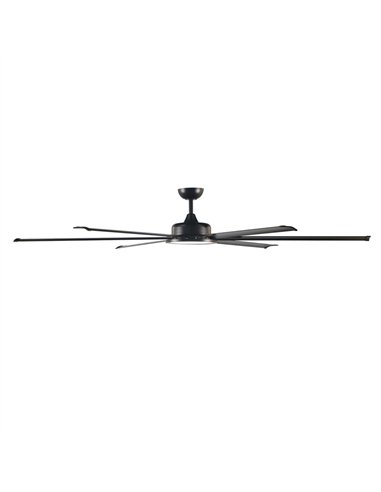 Ventilador de techo LED BigBen Negro 20W 2000Lm. CCT Dim