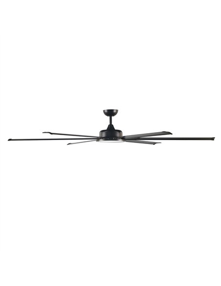 Ventilador de techo LED BigBen L Negro 20W 2000Lm. CCT Dim