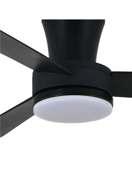 Ventilador LED Benda 3 Negro 28W 2800Lm CCT Dim