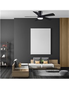 Ventilador LED Benda 5 Negro 28W 2800Lm CCT Dim 2