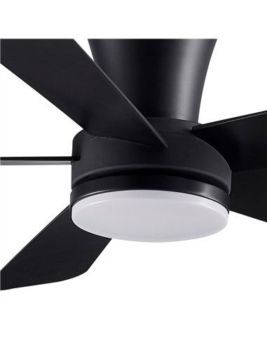 Ventilador LED Benda 5 Negro 28W 2800Lm CCT Dim