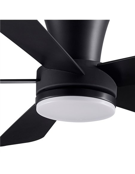 Ventilador LED Benda 5 Negro 28W 2800Lm CCT Dim