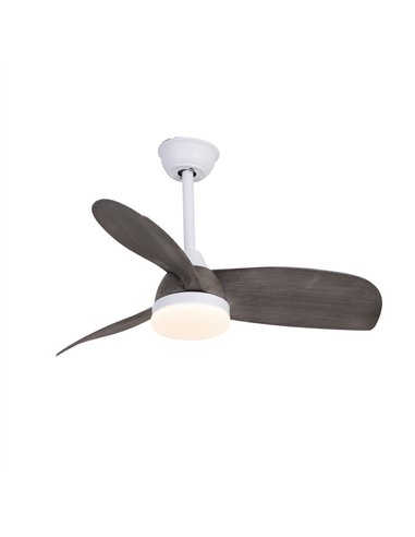 Ventilador LED Byan Exterior Blanco+Ceniza 22W 2000Lm CCT Dim