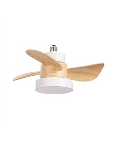 Ventilador LED Bayad Blanco+Haya 15W 1400Lm CCT Dim 2