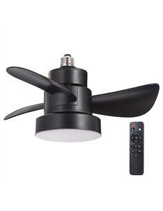 Ventilador LED Bayad Negro 15W 1400Lm CCT Dim