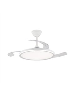 Ventilador LED aspas retráctiles Astor 45+9W 5565Lm CCT Dim