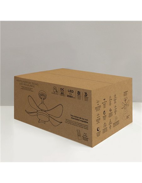 Ventilador de techo LED Baby 24+7W 3080Lm CCT