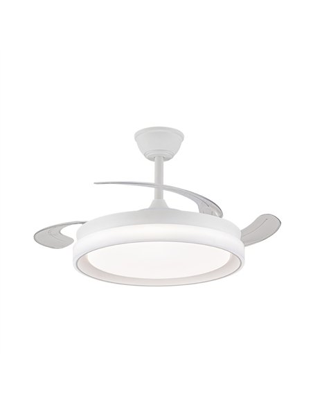 Ventilador LED aspas retráctiles Brisa Evo 72W 7920Lm CCT Dim Smart