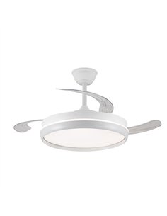 Ventilador LED aspas retráctiles Charly Evo 72W 7920Lm CCT Dim Smart