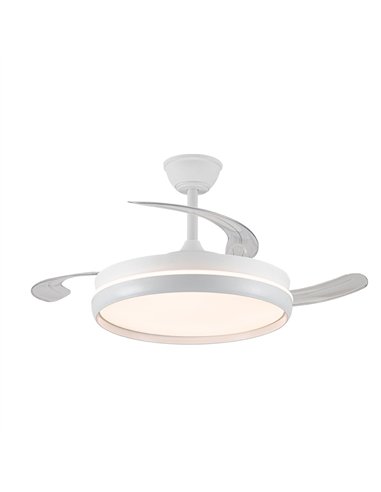 Ventilador LED aspas retráctiles Charly Evo 72W 7920Lm CCT Dim Smart